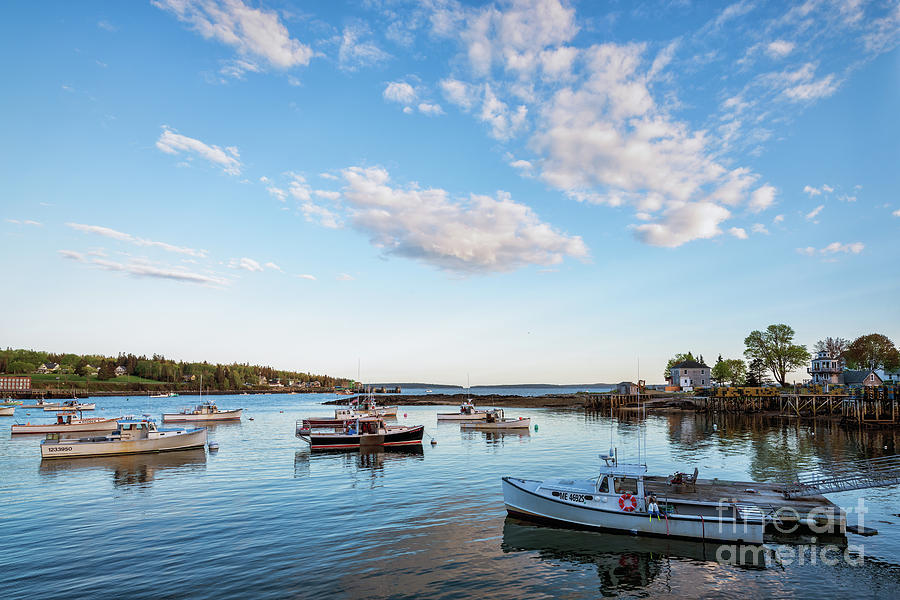 Harbor in Maine Photograph by Lorraine Cosgrove