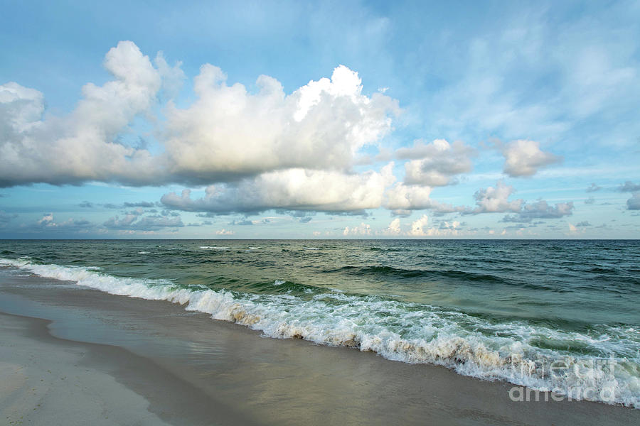 Smooth Waves on the Gulf of Mexico Photograph by Beachtown Views