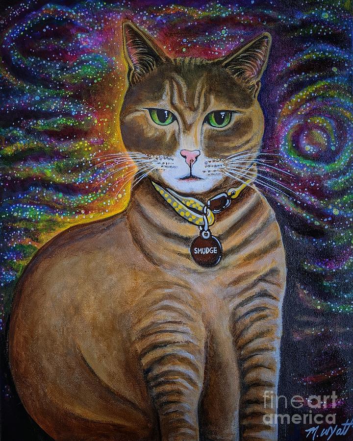 Portrait Painting - Smudge The Cat by Melissa Lutes