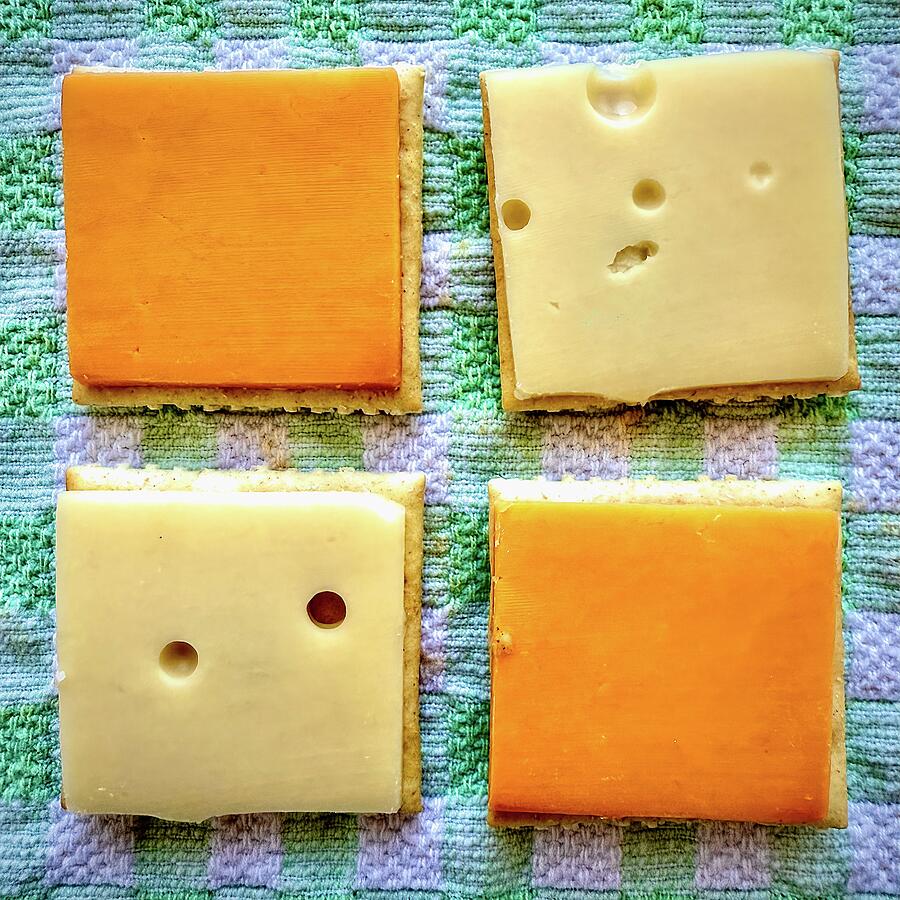 Snack Time Cheese and Crackers Photograph by Bill Swartwout Snack Time Cheese and Crackers Photograph by Bill Swartwout