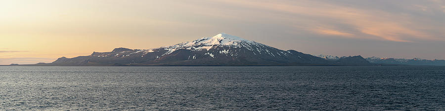 Snaefellsjokull Volcano on Snaefellsnes Peninsula 4x1 Photograph by William Dickman
