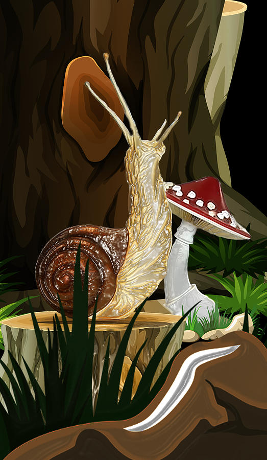 Snail Topia 1 Digital Art by Aldane Wynter