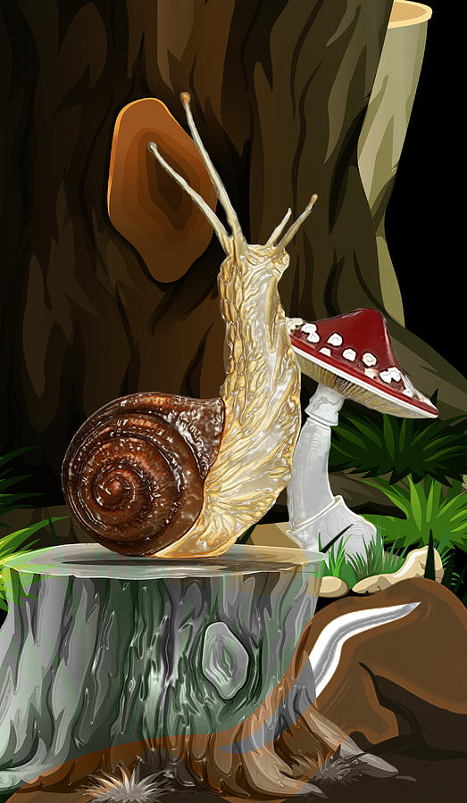 Snail Topia 10 Digital Art by Aldane Wynter