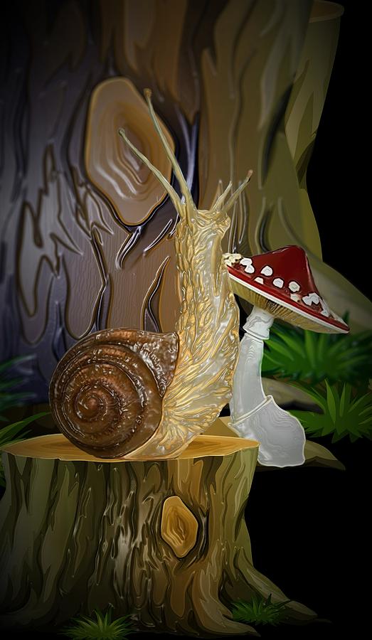 Snail Topia 5 Digital Art by Aldane Wynter