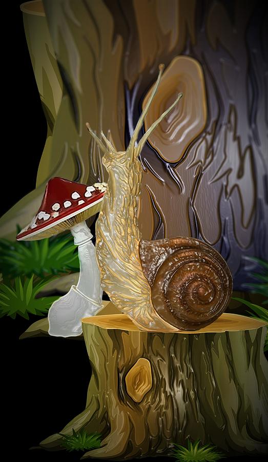 Snail Topia 6 Digital Art by Aldane Wynter