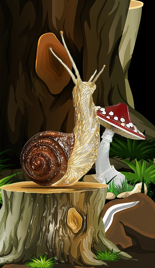 Snail Topia 7 Digital Art by Aldane Wynter