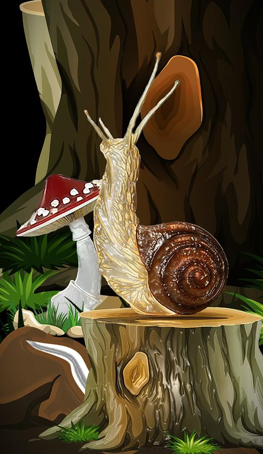 Snail Topia 8 Digital Art by Aldane Wynter