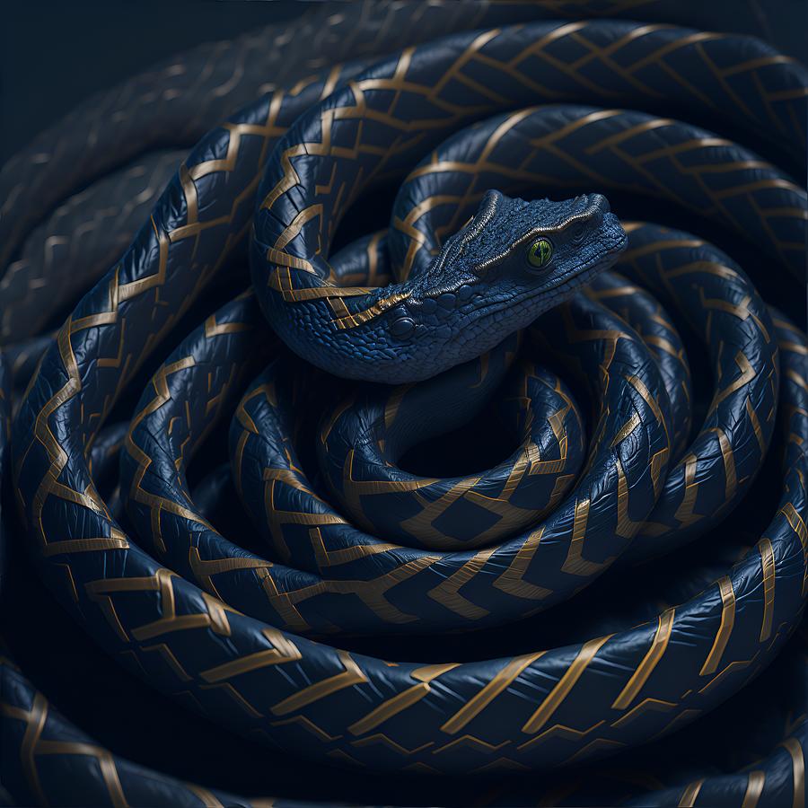 SNAKE ai Digital Art by Dreamz - - Fine Art America