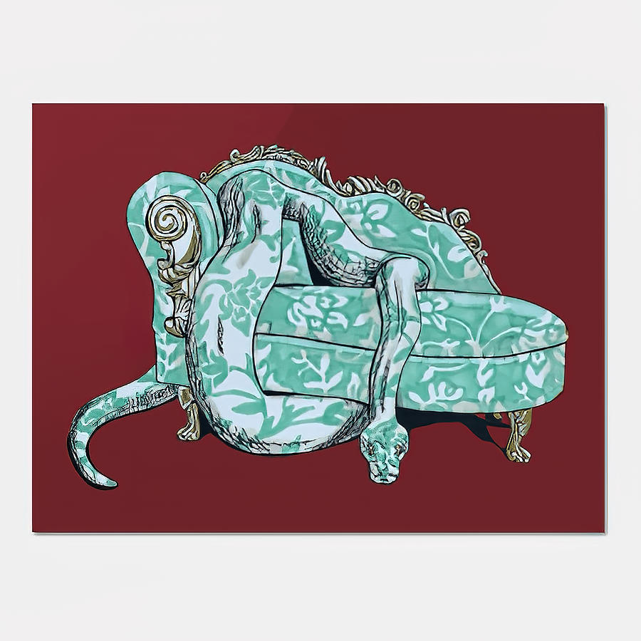 Snake Couch Painting by Hill Davis Pixels