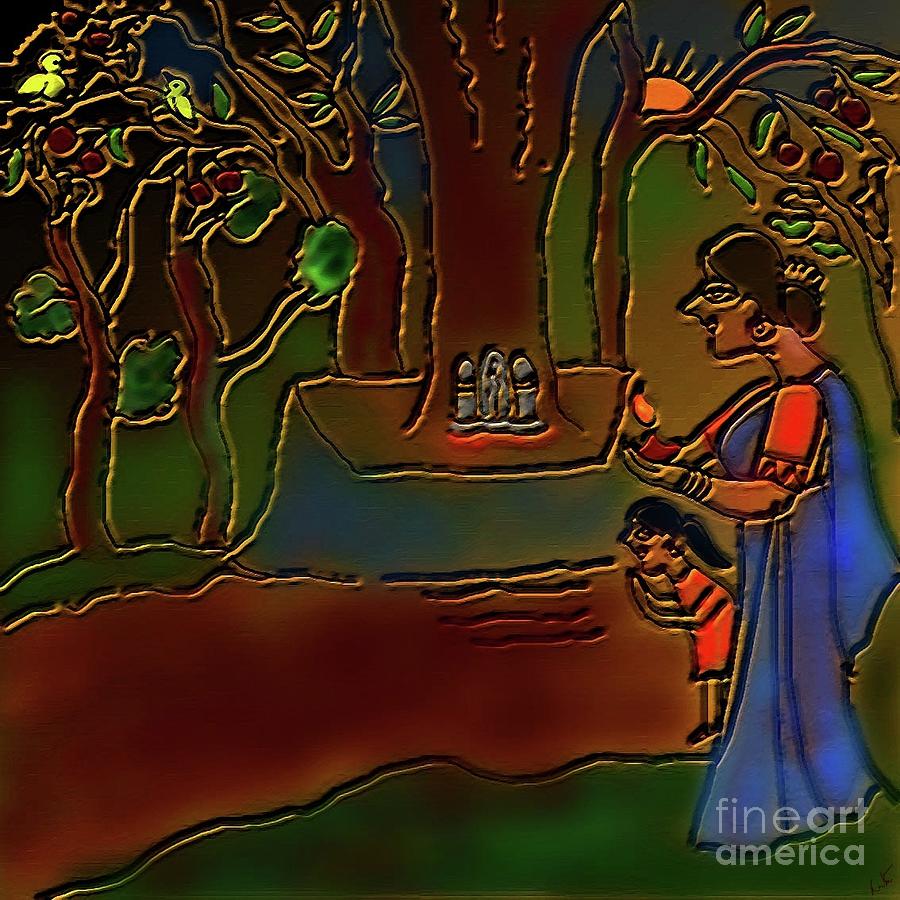 Forests Digital Art - Snake Grove by Latha Gokuldas Panicker