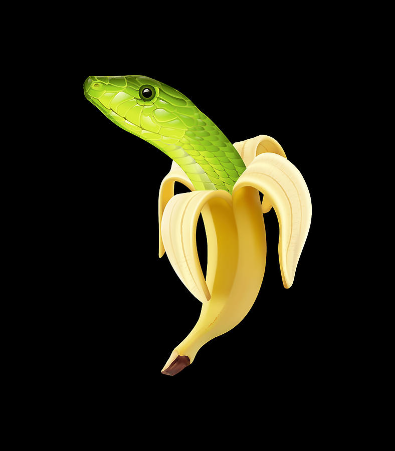 Snake In Banana Digital Art by Snake In Banana | Fine Art America