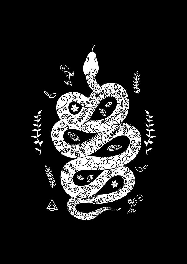 Snake in camouflage 2 Digital Art by Eluviate Worldwide - Pixels