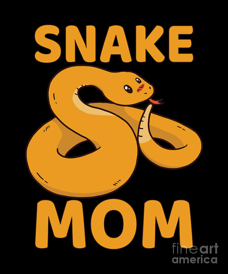 Snake Mom Digital Art by TenShirt - Fine Art America