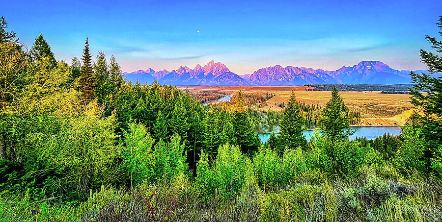 Snake River Overlook Panorama Photograph by Judy Vincent
