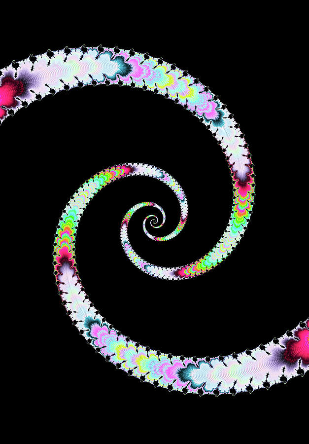 Snake Spiral Digital Art by Vickie Fiveash