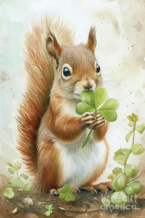 Sniffing The Clover Painting by Tina LeCour