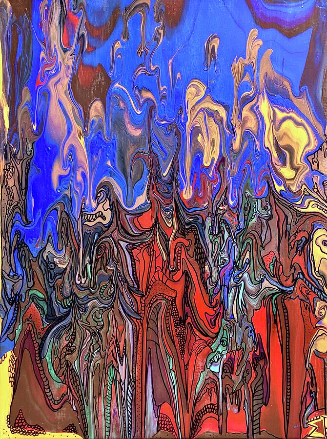 Snitches - A Original Art Tale On Deception Painting by Evjenia Psarris Snitches - A Original Art Tale On Deception Painting by Evjenia Psarris