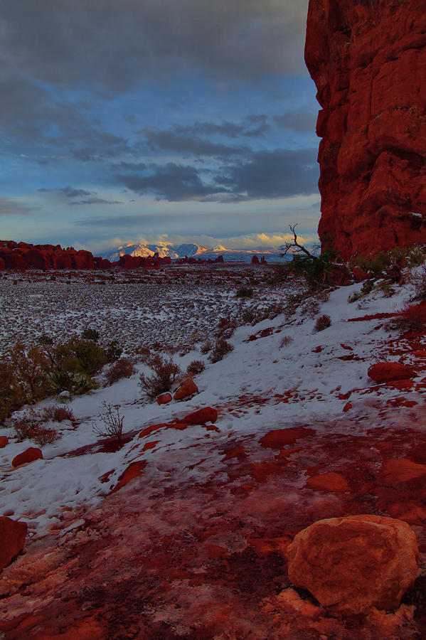 Sunset and Red Rock Photograph by Stephen Vecchiotti
