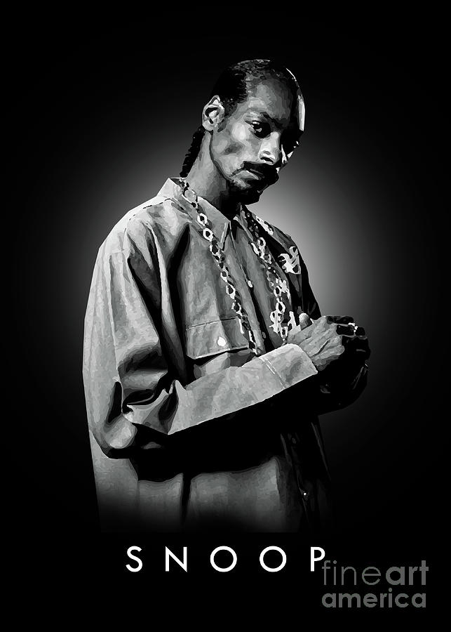 Snoop Dogg Digital Art - Snoop Dogg by Bo Kev