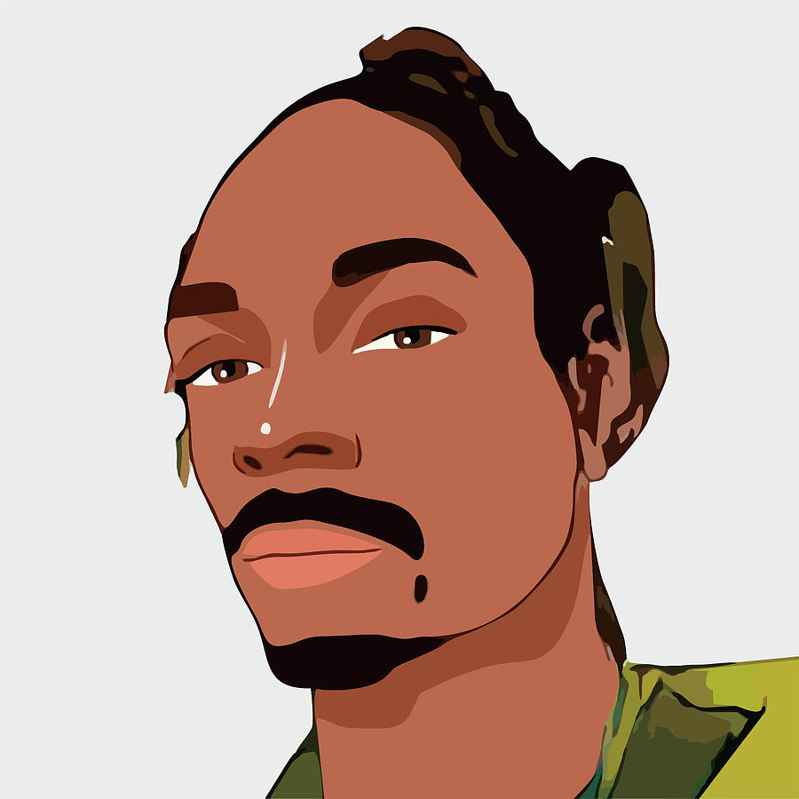 Snoop Dogg Cartoon Portrait 1 Digital Art by Ahmad Nusyirwan - Pixels