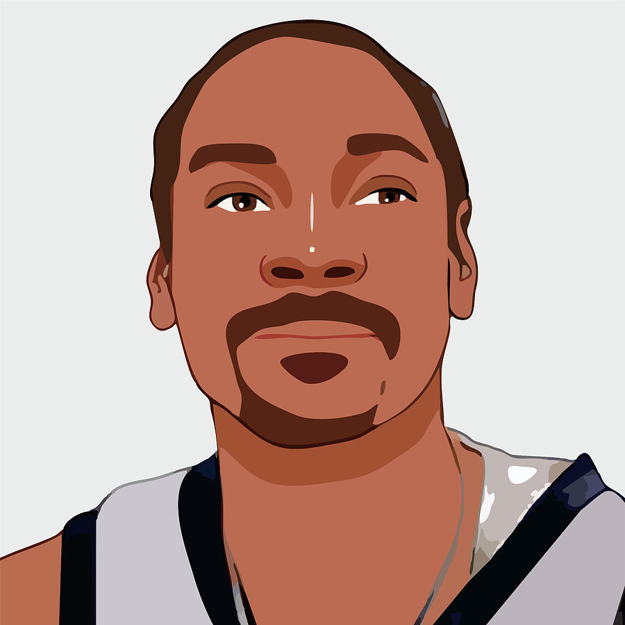 Snoop Dogg Cartoon Portrait 2 Digital Art by Ahmad Nusyirwan - Fine Art  America