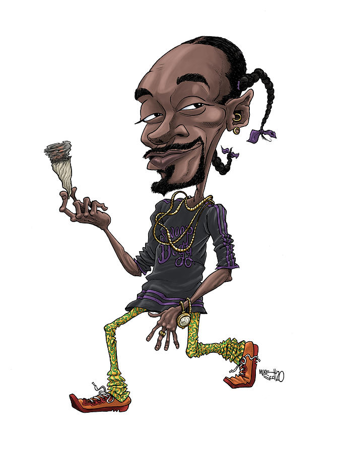 Snoop Dogg in color Drawing by Mike Scott - Fine Art America