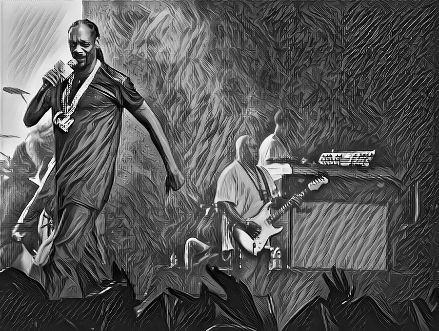 Snoop Dogg Live Digital Art by Don Northup