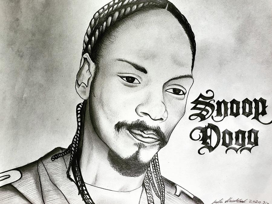 Snoop Dogg Pencil Portrait Drawing by Justin Strickland Pixels