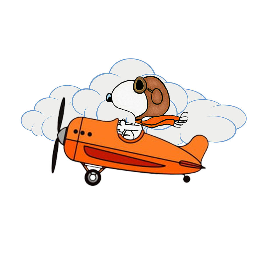 Snoopy A Pilot Digital Art By Deva Andrean Fine Art America