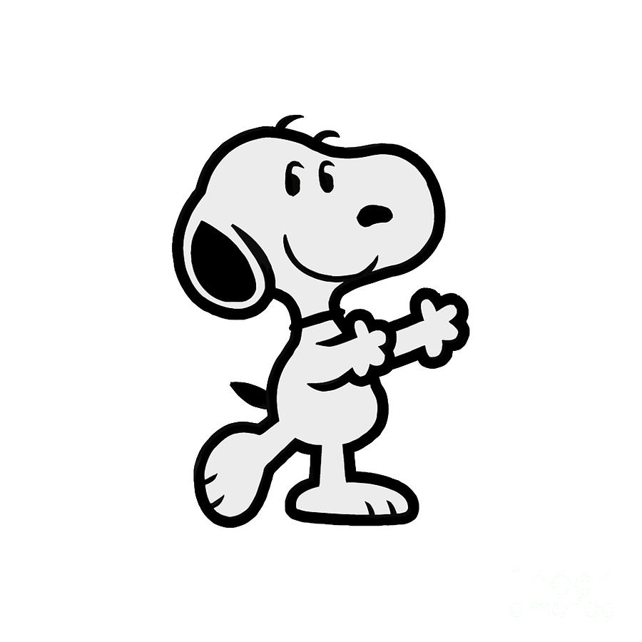 Snoopy And Charlie Brown Drawing by Sha Bellamy - Fine Art America