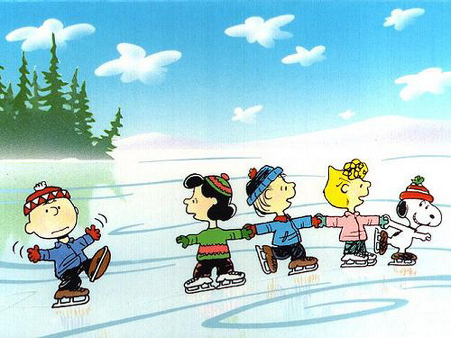 Snoopy and friends Ice skating by Muhamad Nabi.