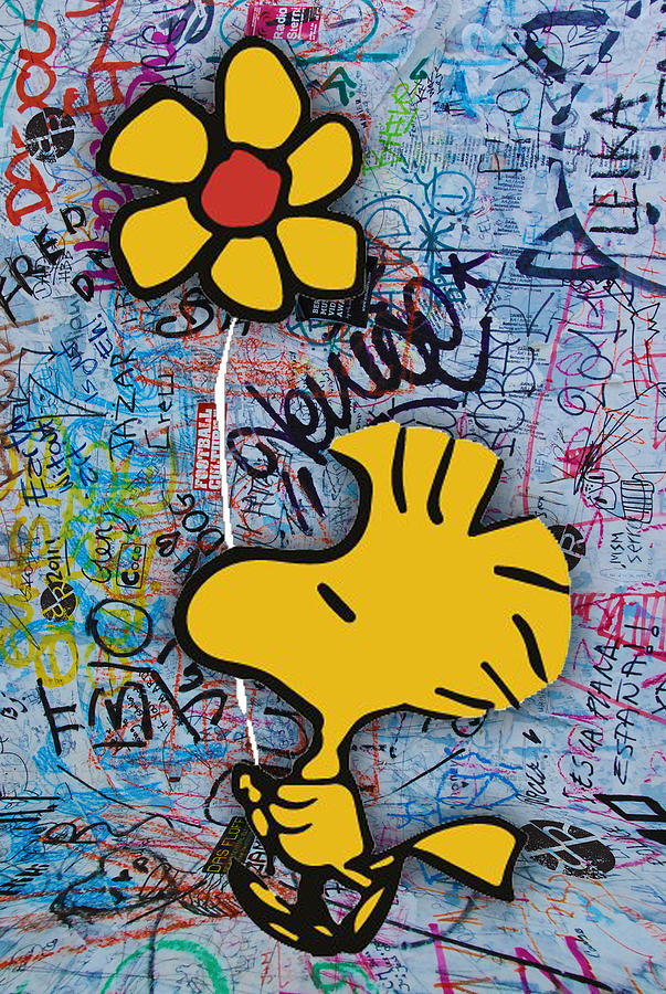 Snoopy And Woodstock Charlie Brown Peanuts 6 Painting by Tony Rubino ...