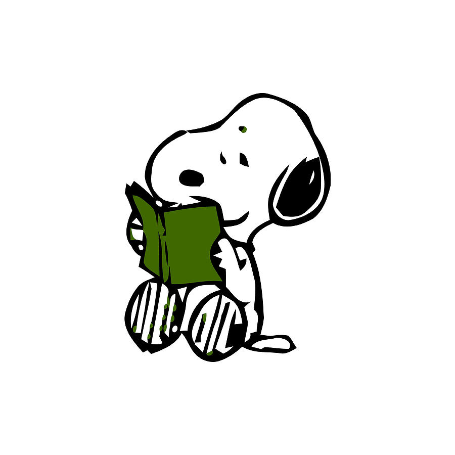 Snoopy Book Digital Art by John A Rosa - Pixels