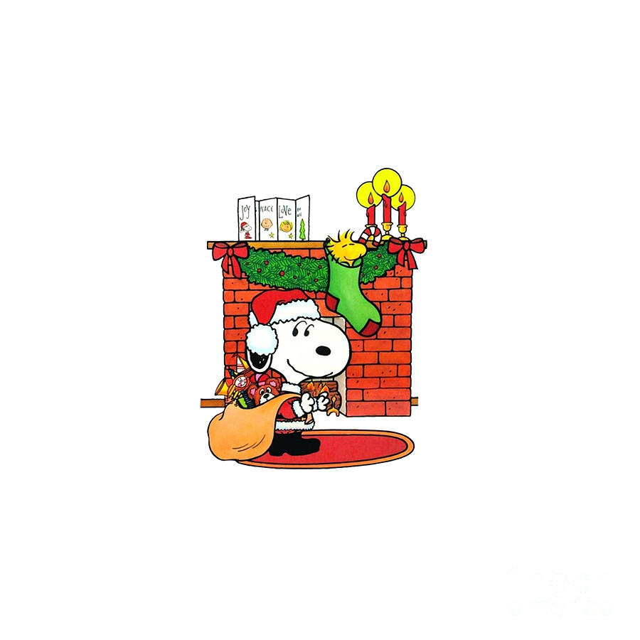 Snoopy Christmas Decorations Drawing by Wily Alien