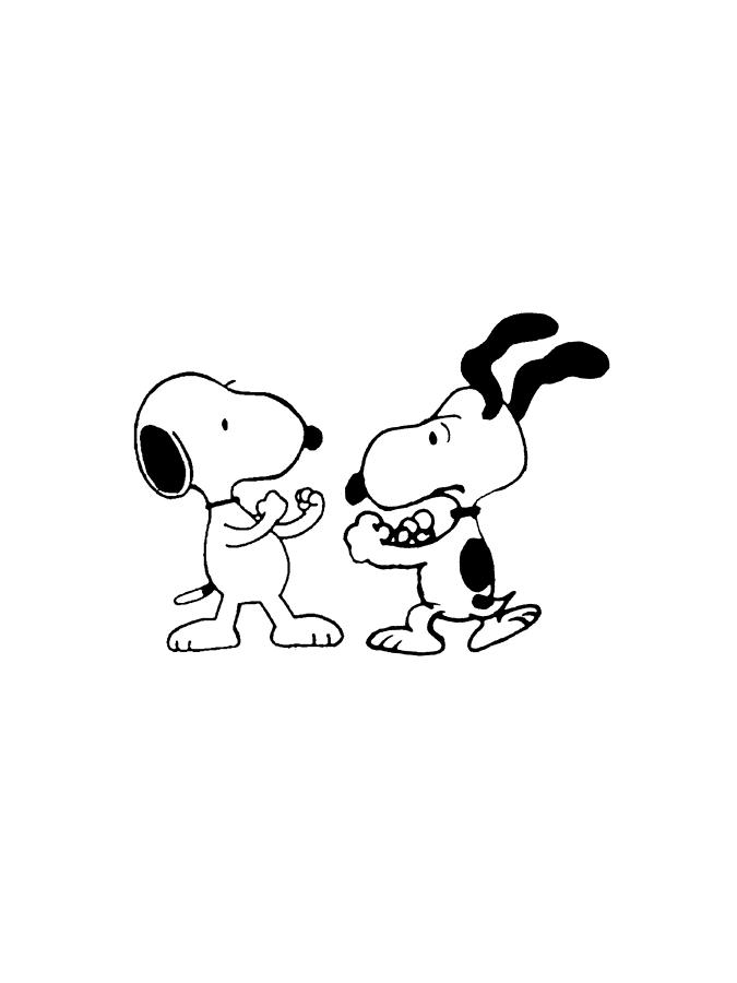 Snoopy Fight Digital Art by Timothy A Jones - Fine Art America