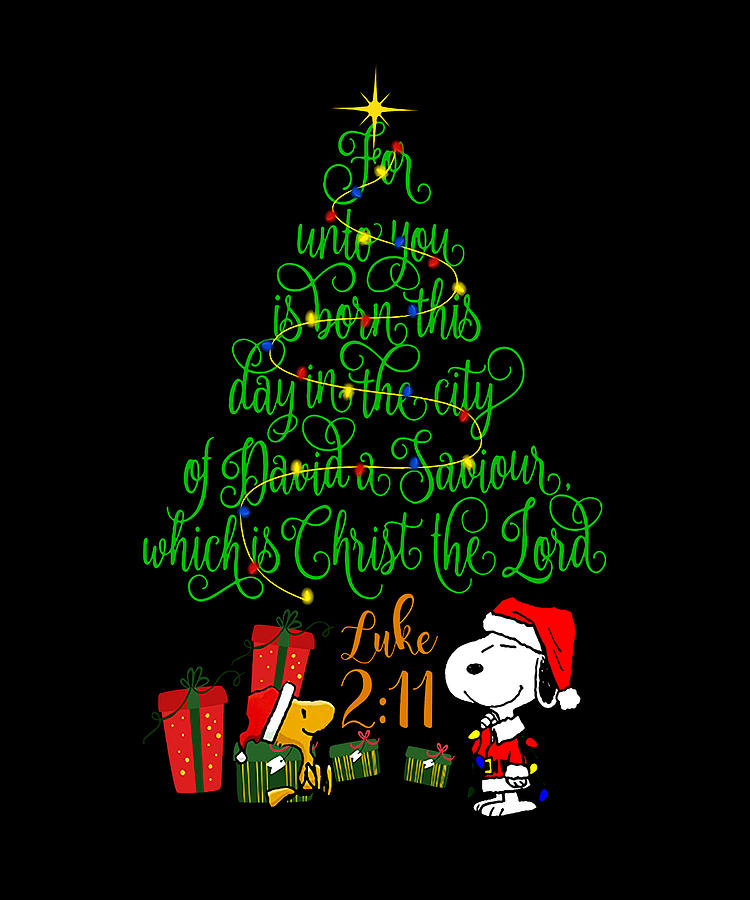 Snoopy for Unto You is Born This Day in The City Christmas Digital Art ...