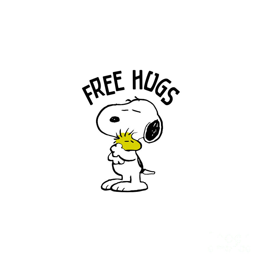 Snoopy Free Hugs Digital Art By Mariska Holiday