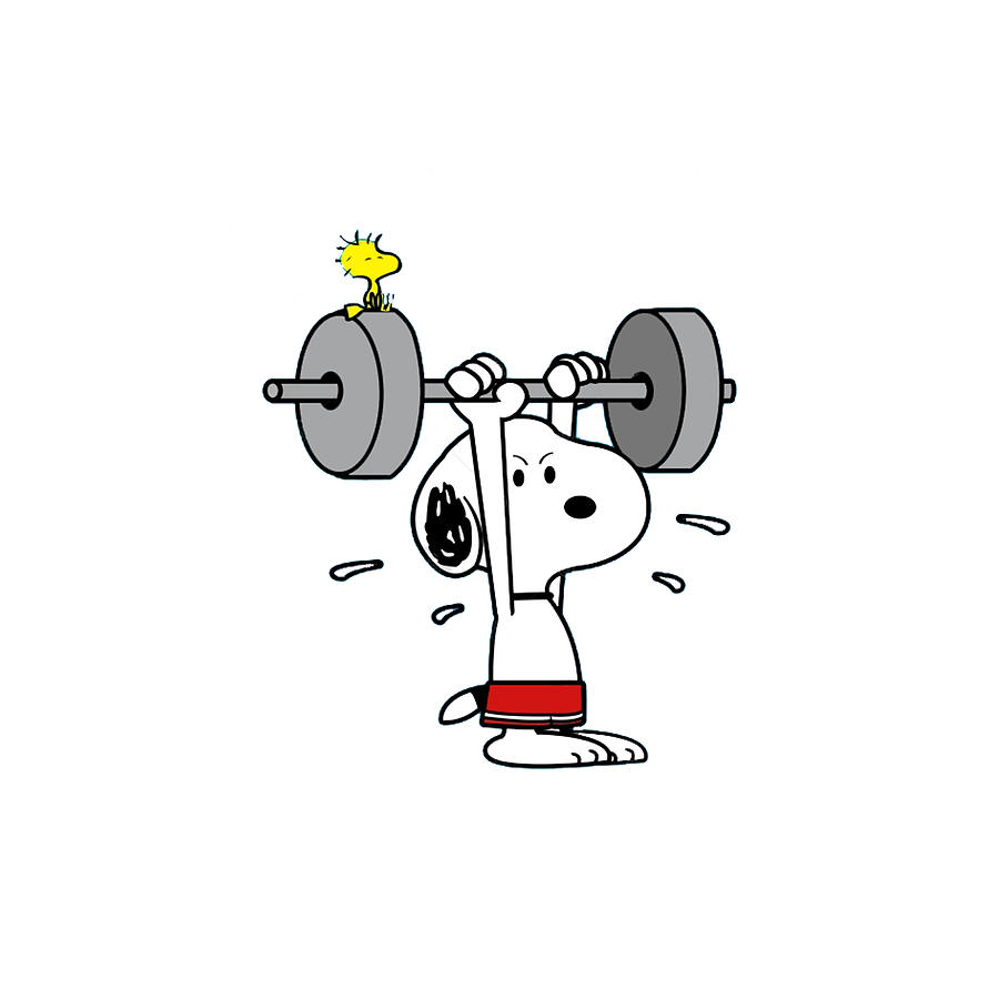 Snoopy Gym Digital Art by Splash Blazz | Pixels