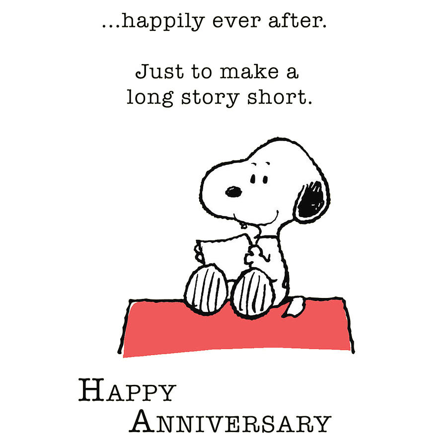 Snoopy happy anniversary Digital Art by Power Of god