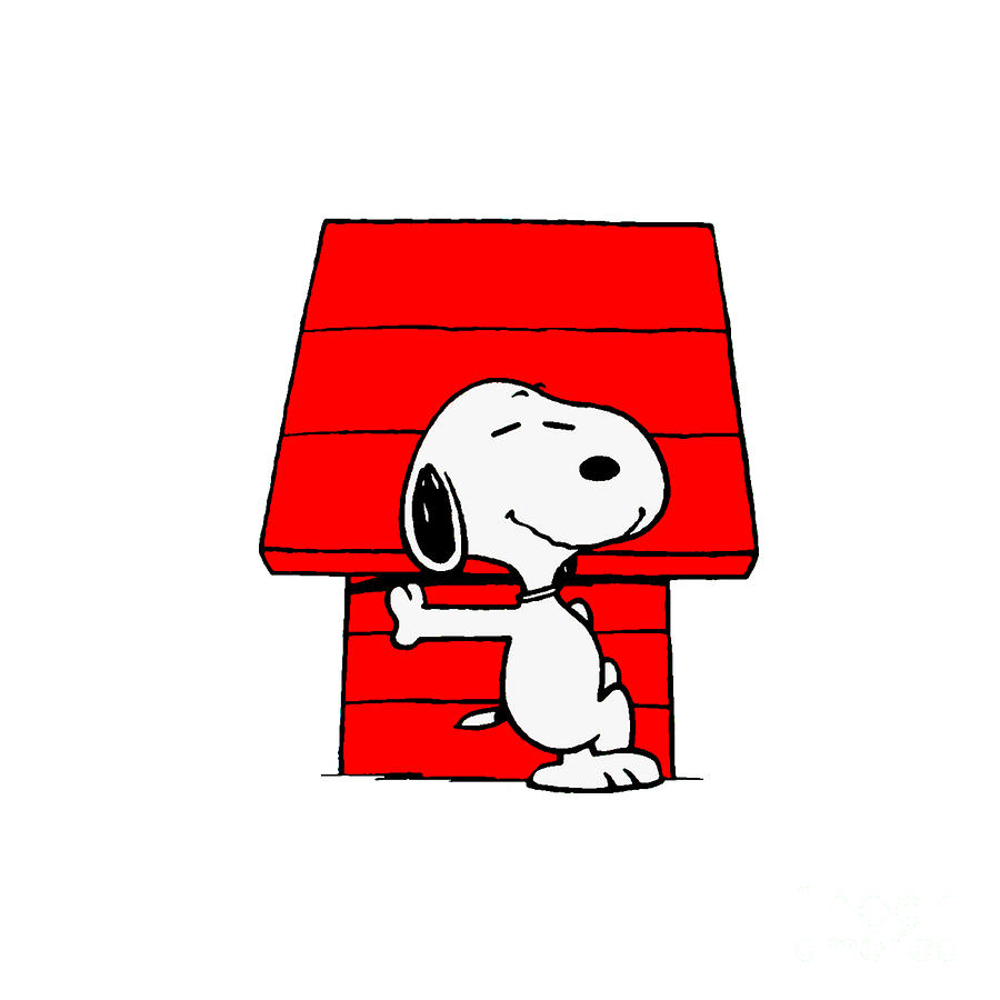 Snoopy House Digital Art by Aaron S Hernandez Hernandez