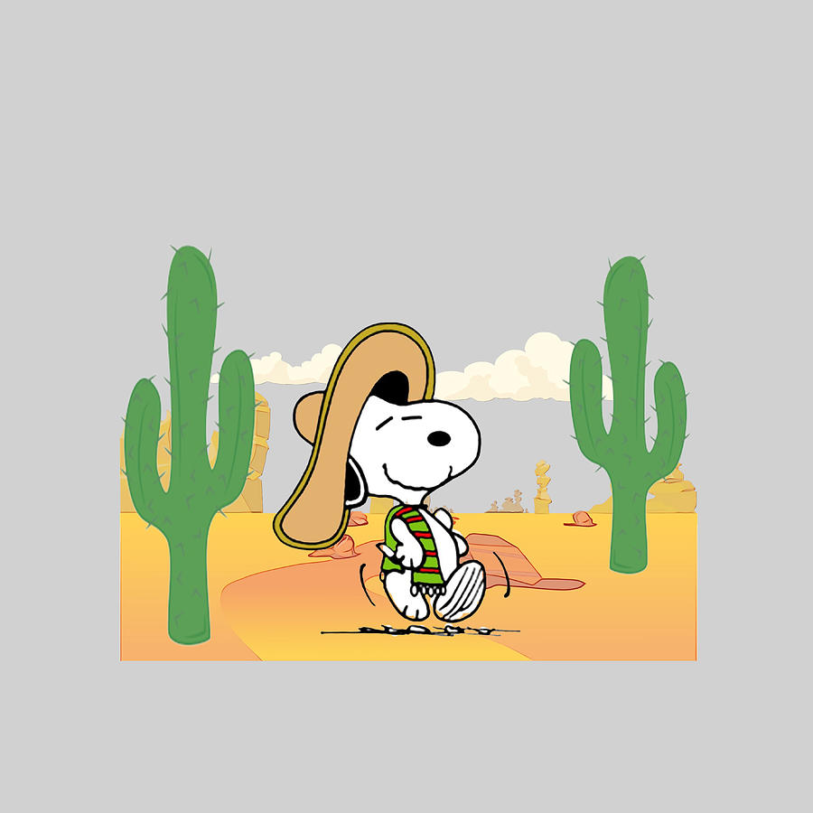 Snoopy in Mexico Digital Art by Deva Andrean | Pixels