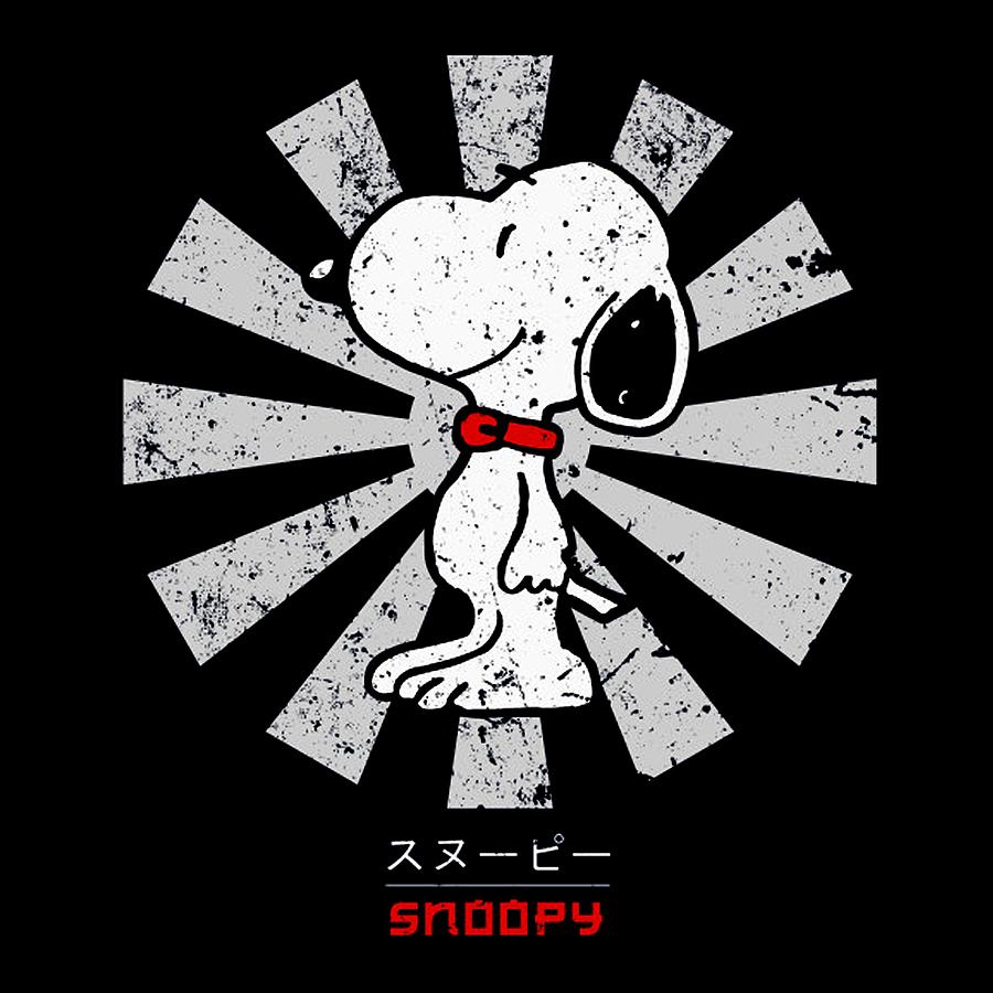 Snoopy japanese vintage Digital Art by Jala Udin - Pixels