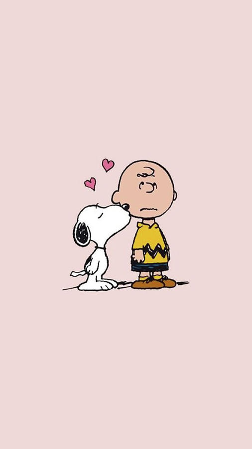 Snoopy Kiss Charlie Brown with Love Digital Art by Chinen Maki