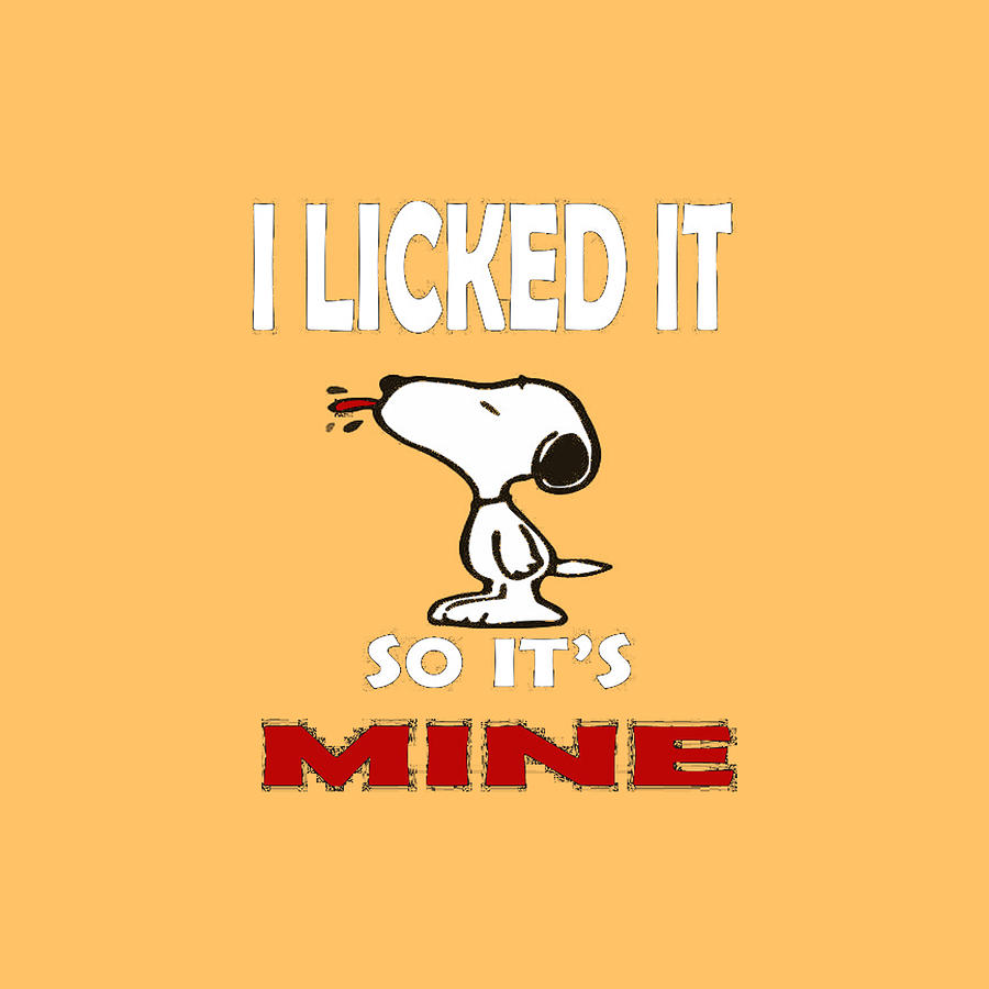 Snoopy Licked His Like by Donald Duarte