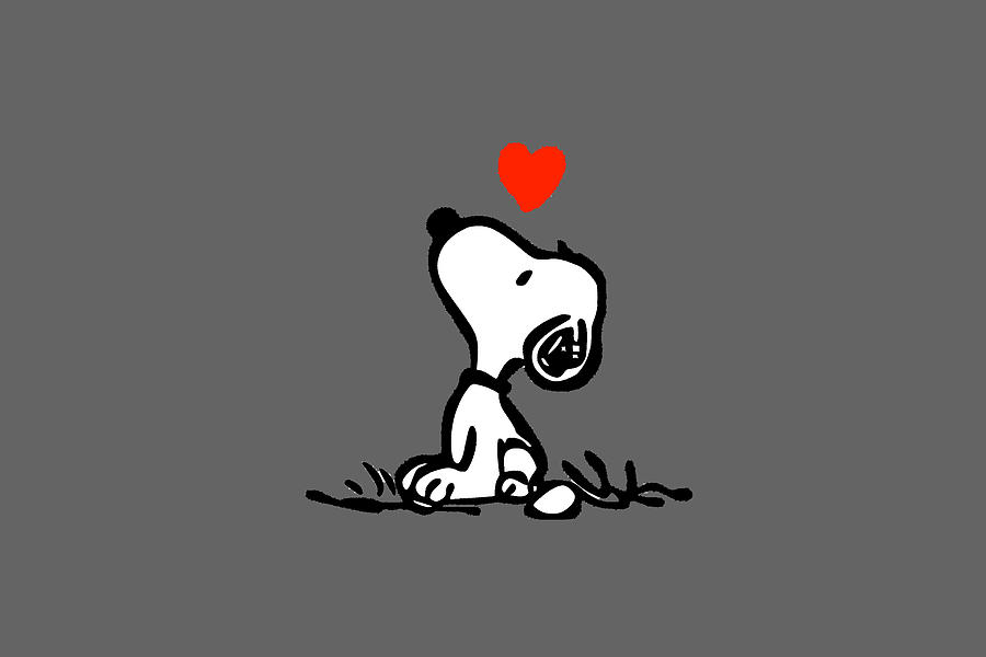 Snoopy Love Drawing by Desy Setyaningrum - Pixels