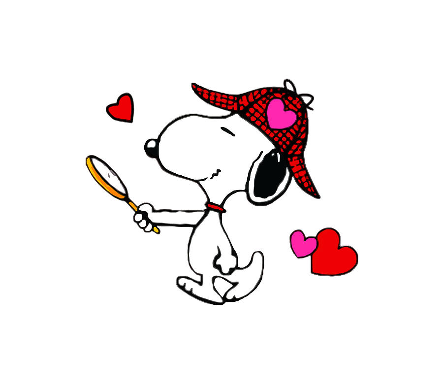 Snoopy Love Digital Art by John M Hasting - Pixels