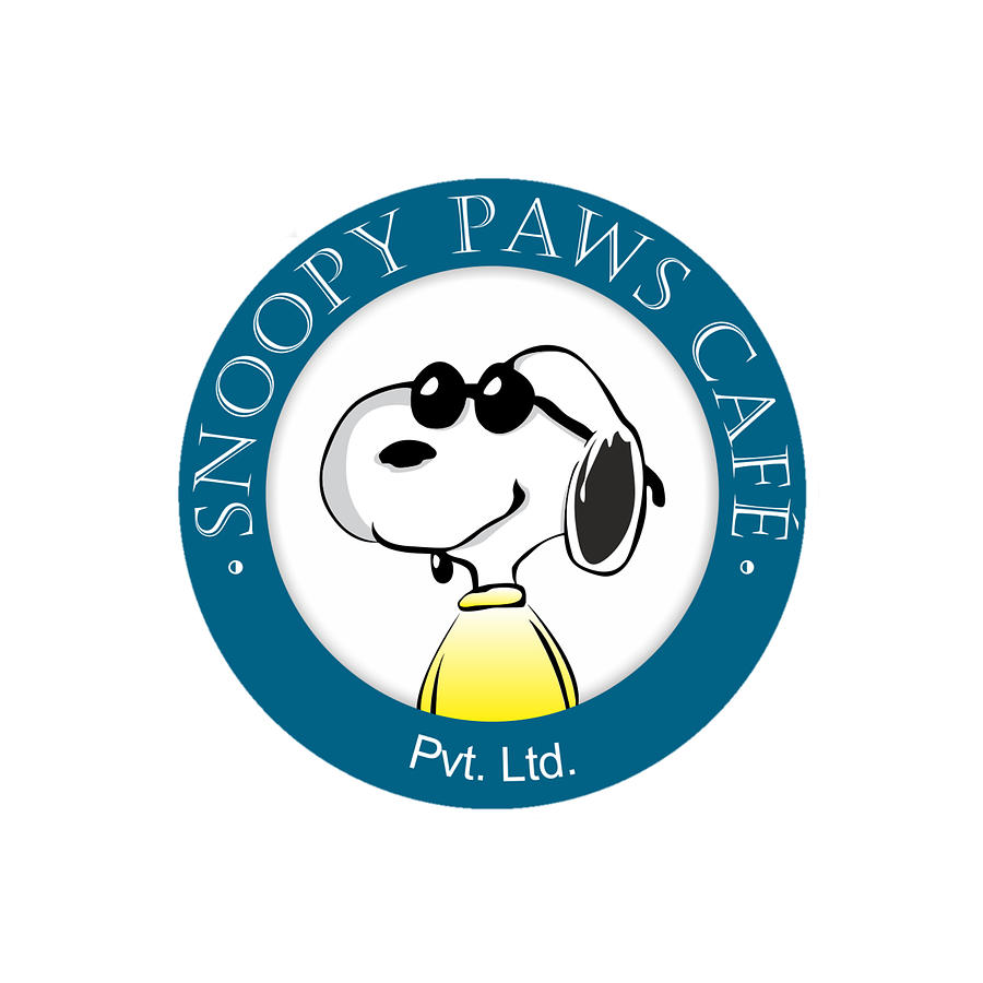 Snoopy paws cafe Digital Art by Happy Pets | Pixels