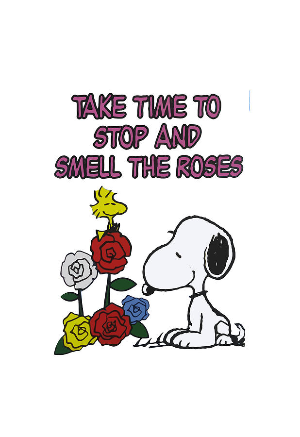 Snoopy Roses Digital Art By Bridget M Hill - Fine Art America