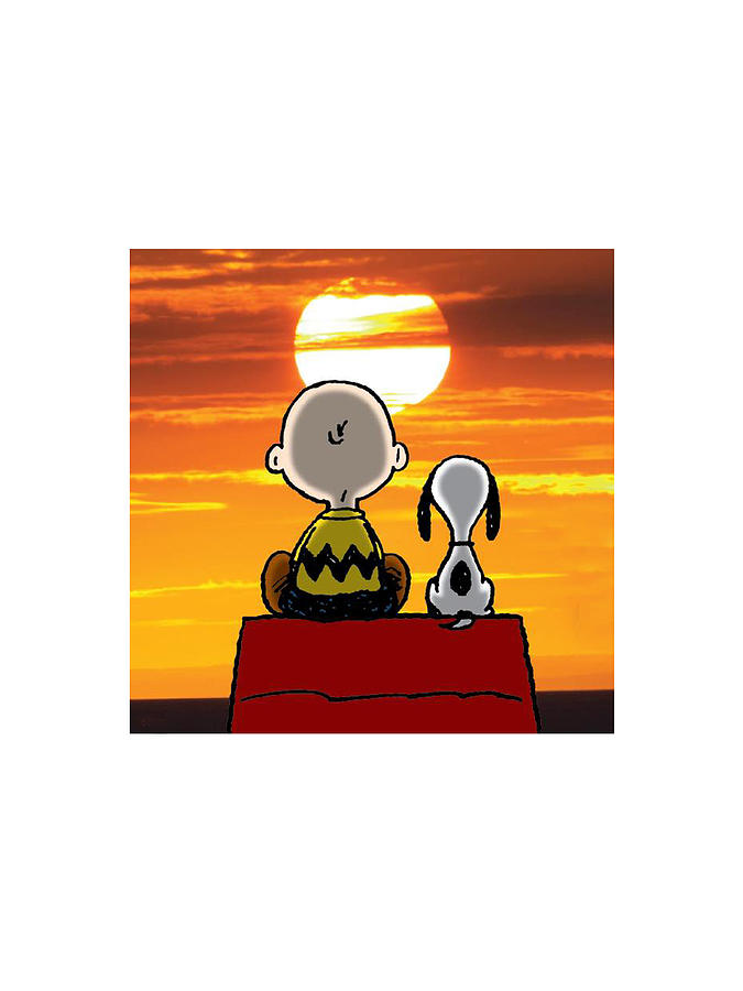 Snoopy Sunset Digital Art by Patrick M Franklin - Fine Art America