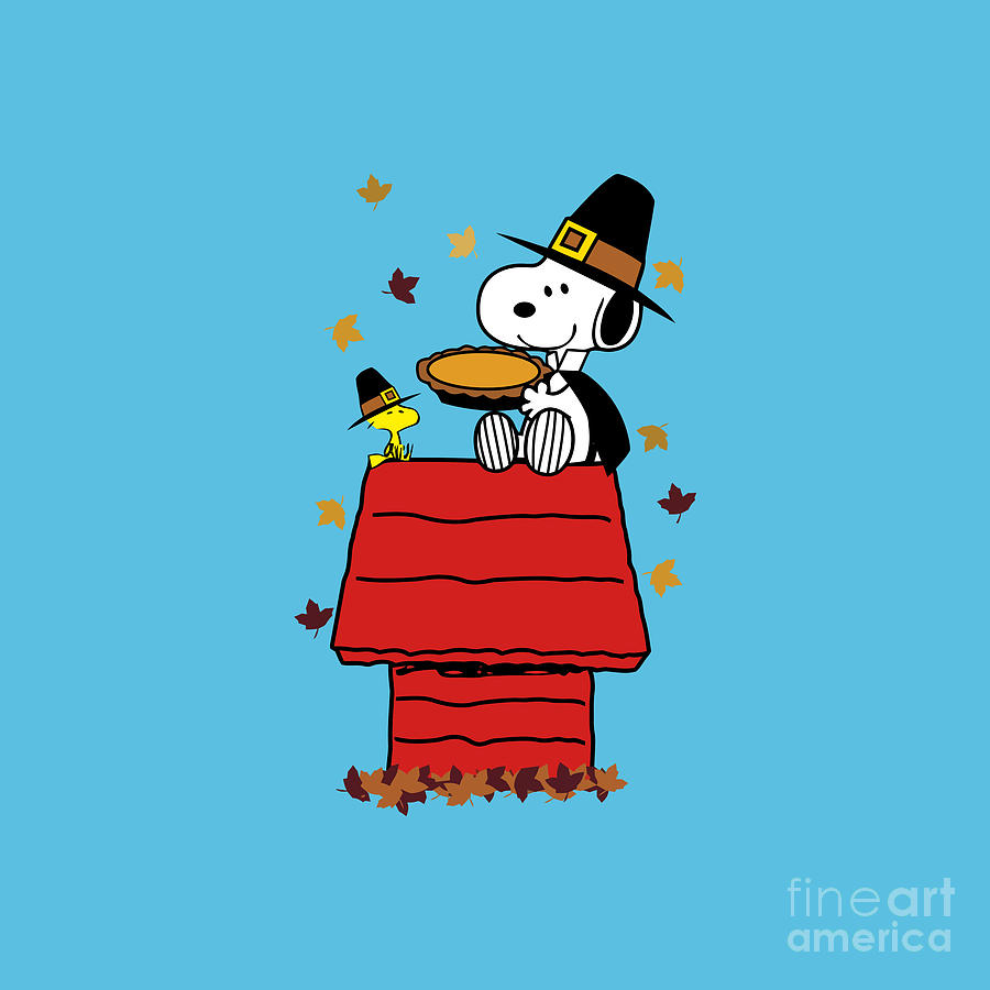 Snoopy Thanksgiving Drawing by Samiah Wahyuni Fine Art America